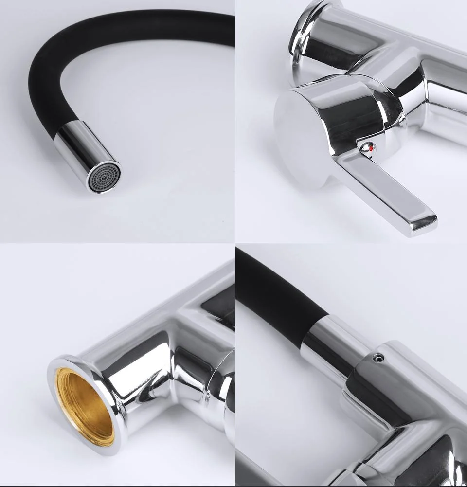Lodge Rotating Flexible Kitchen Faucet with Pull Down Sprayer