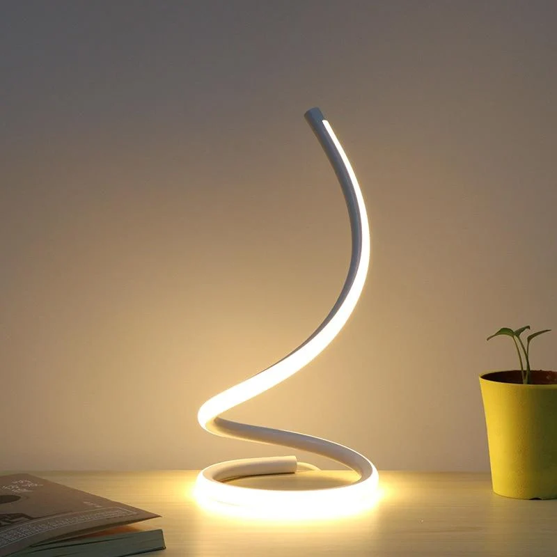 Sansa dæmpbar spiralskrivebordslampe i aluminium med touch-dæmpning