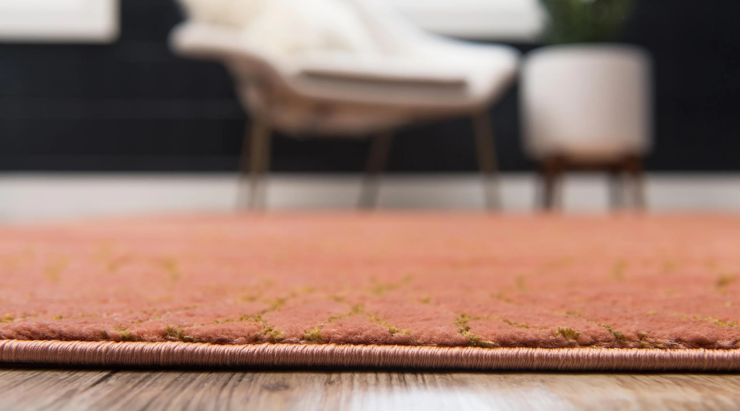 Ellison Lotus Flower Pattern Luxury Rug by Unique Loom