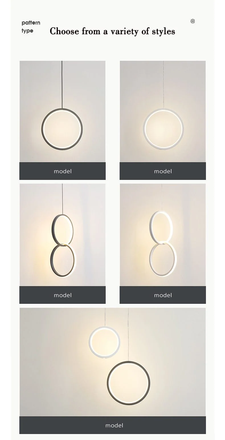 Wisząca lampa LED Kavita okrągła z metalu i akrylu