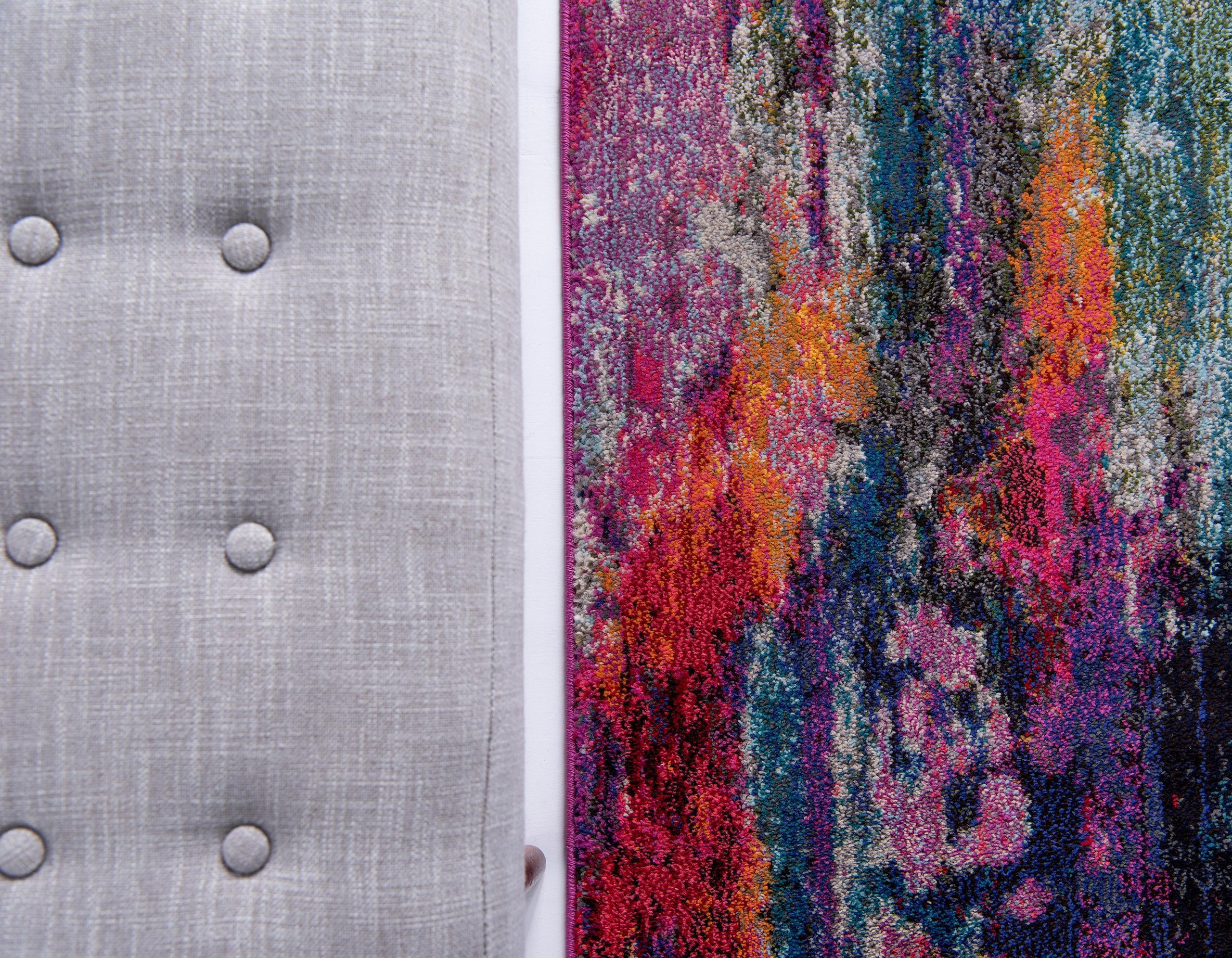 Corban Watercolor Purple Blend Area Rug by Unique Loom