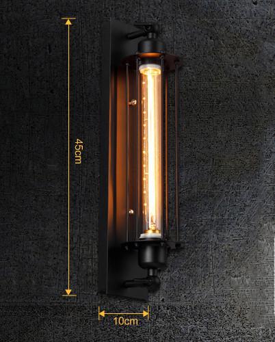 Industrial Style Vintage Bar Wall Lamp in Premium Iron for Indoor Walls
