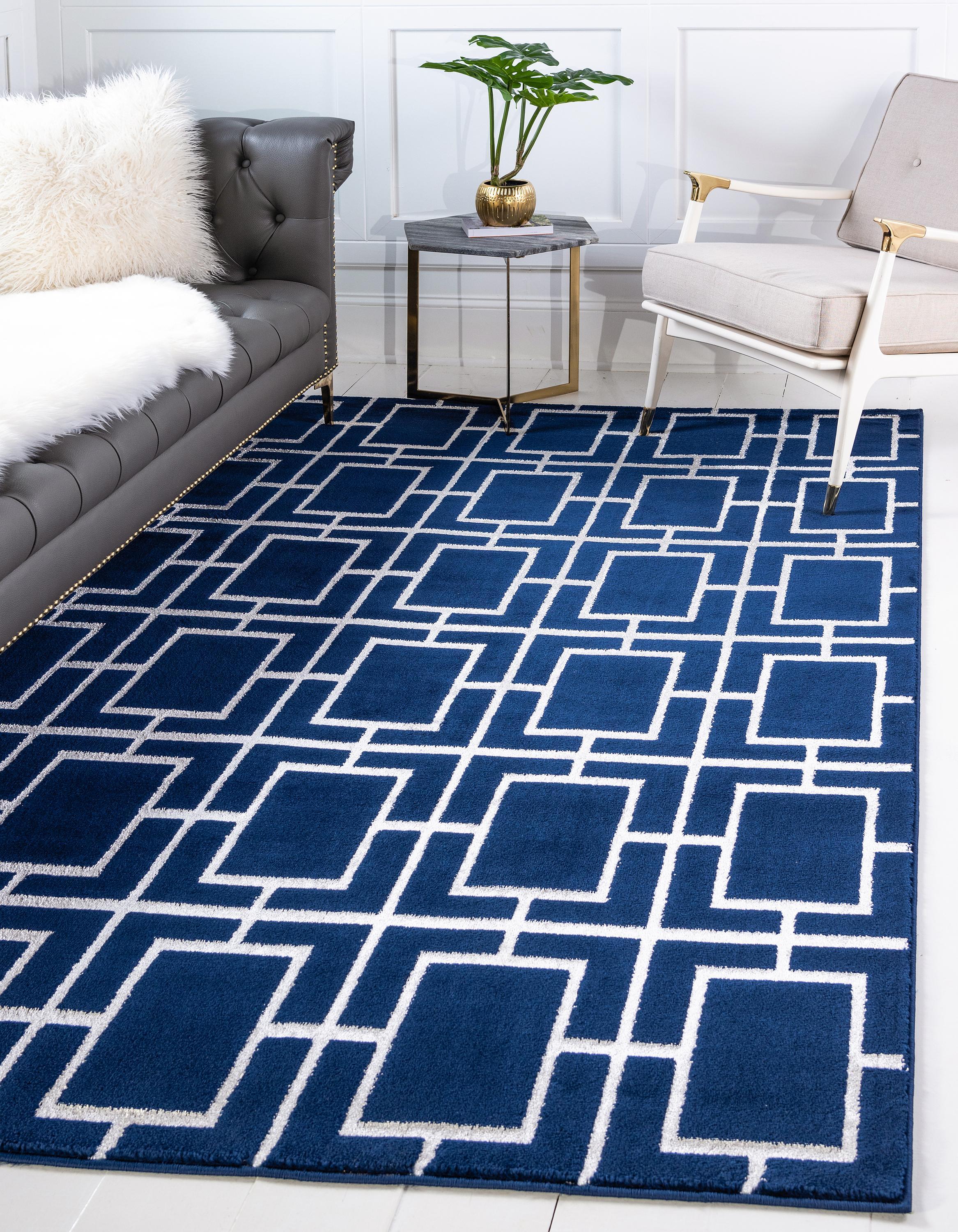 Tappeto di lusso Parker con motivo a cubi di Unique Loom