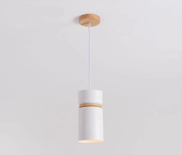 Brantley Modern Nordic LED Pendant Light in Iron and Eco-Friendly Wood