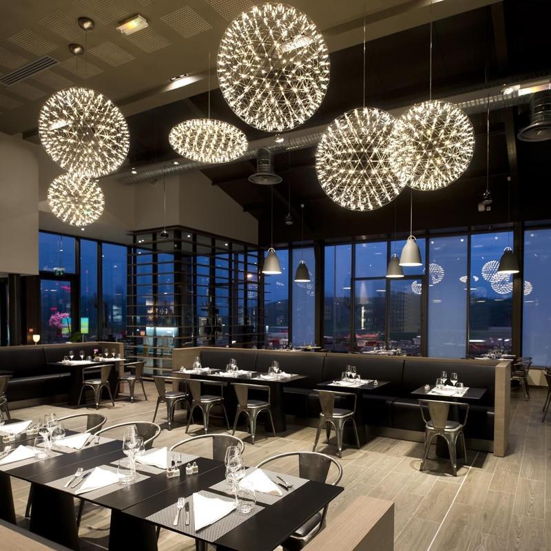 Orbital LED Hanging Lamp in Stainless Steel for Any Room