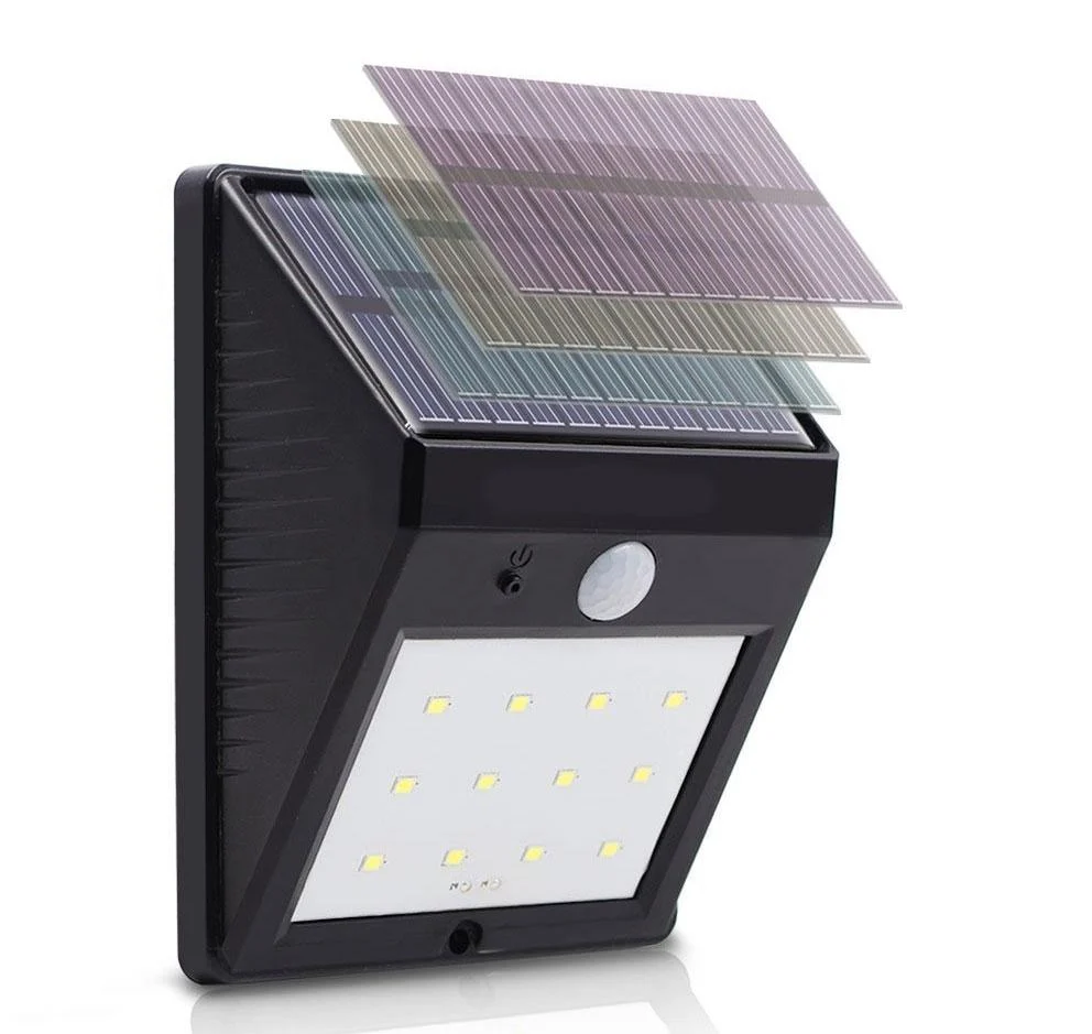 Solar-buitenlamp met bewegingssensor en 20 LED's