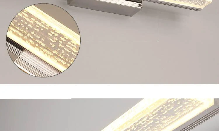 Nowoczesna skandynawska lampa ścienna Cleo LED z akrylu do łazienki z przełącznikiem pokrętłowym