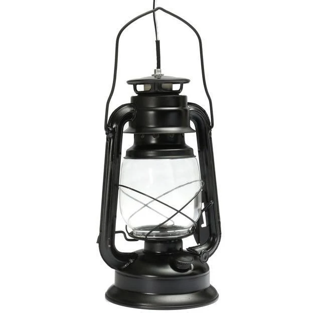 Vintage Lantern Style Wall Mount Lamp with LED Bulbs and Mounting Accessories