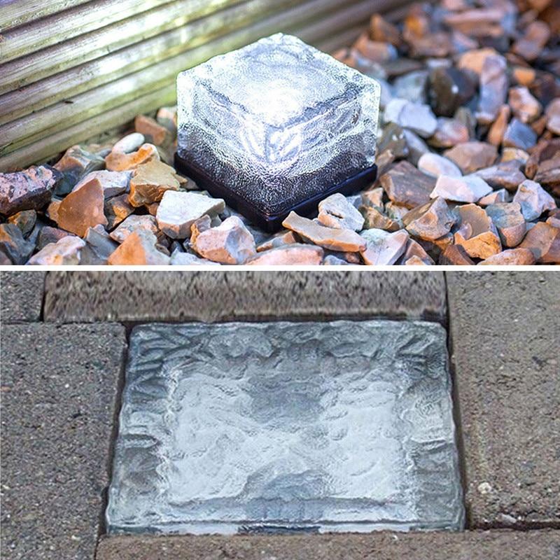 AquaLite solcellslampa med vattenvågsmönster för trädgård och ovan mark