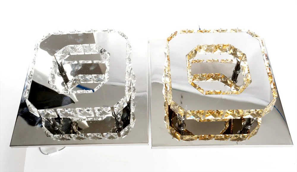 Lustre Cesar em Cristal, Aço Inox e Acrílico