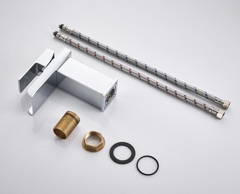 Luxury Brass Vanity Faucet with Single Handle Deck Mount
