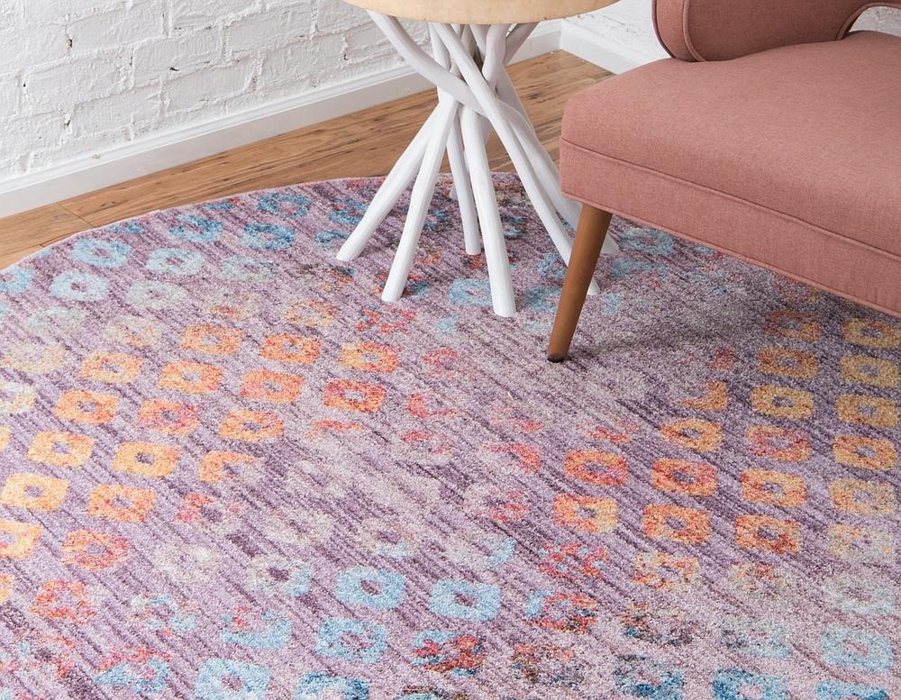 Devan Rainbow Square Pattern -matto, Unique Loom