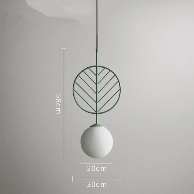 Cosima Modern Nordic Pendant Lamp in Iron Metal, Three Sizes