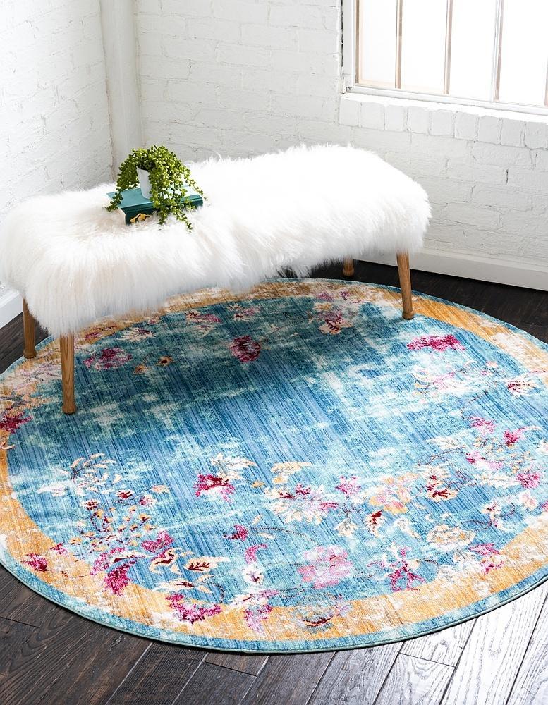 Johan Vintage Floral Rug for Home or Office by Unique Loom