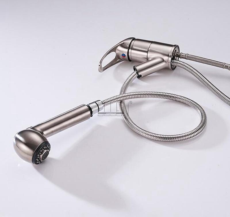 Torneira de Cozinha Monocomando com Bica Pull Out em Cobre para Bancada Ellis