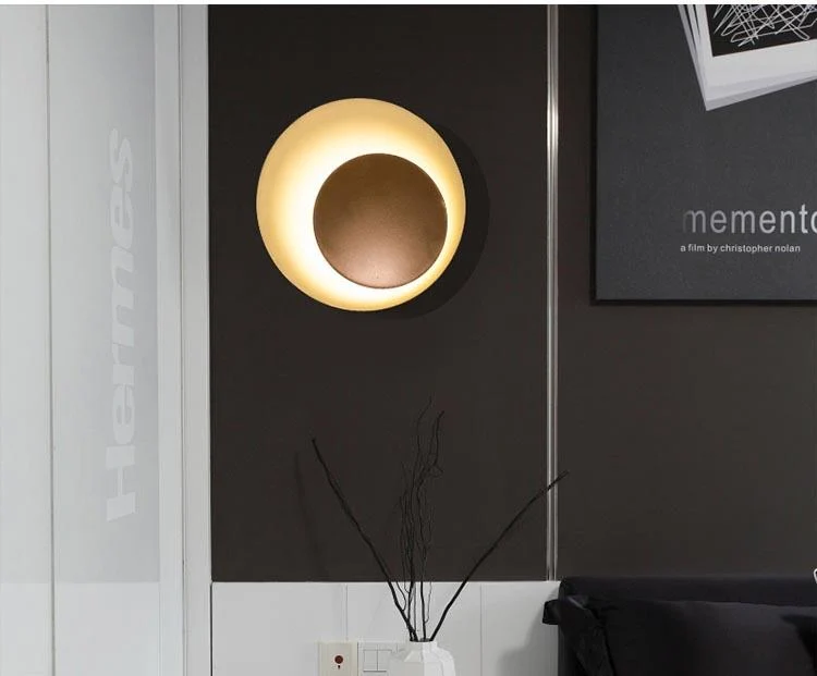 Lampa ścienna LED Grais Macaroon Moon z metalu i akrylu