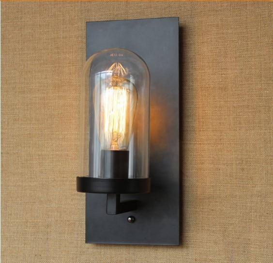 EdiLoft Retro Modern Industrial Wall Lamp, 14 x 6 Inch Iron Fixture