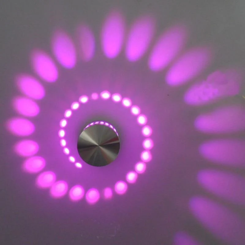Modern Swirl LED Ceiling Light in Aluminum for Hallways and Bedrooms