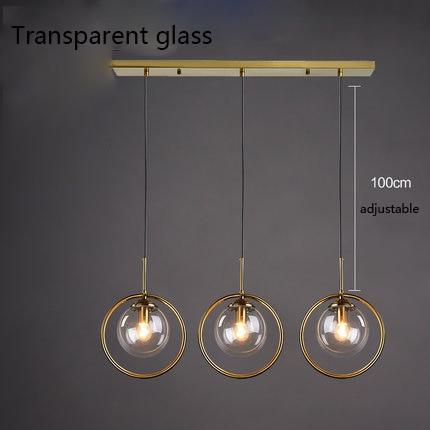 Silvana Modern Ring Pendant Light in Glass and Iron