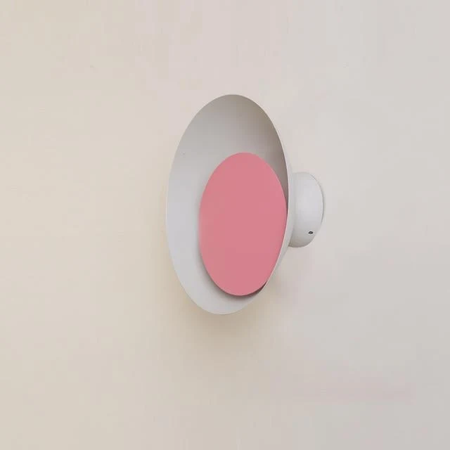 Lampa ścienna LED Grais Macaroon Moon z metalu i akrylu