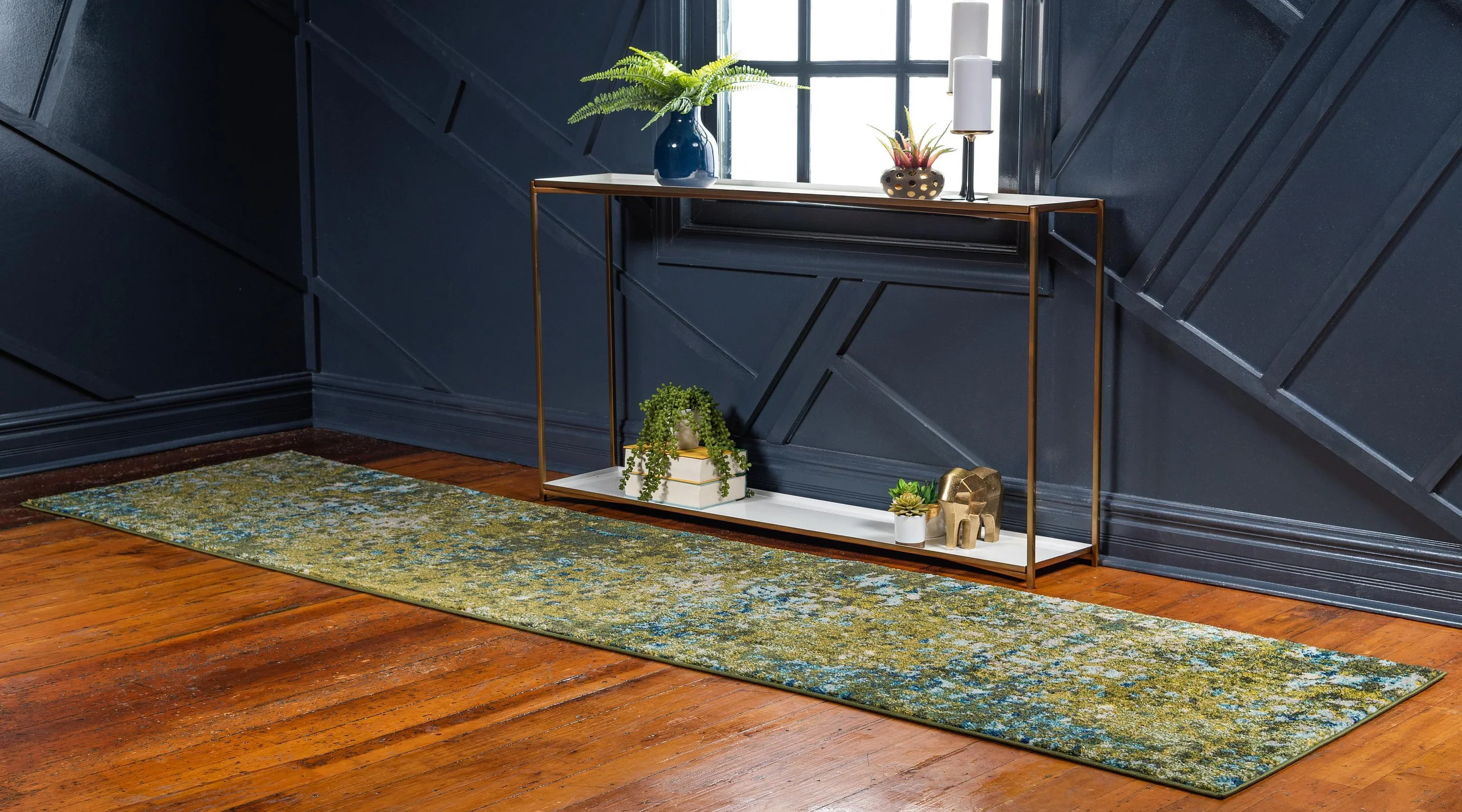Alfombra moderna con patrón de color Blaise para hogar u oficina