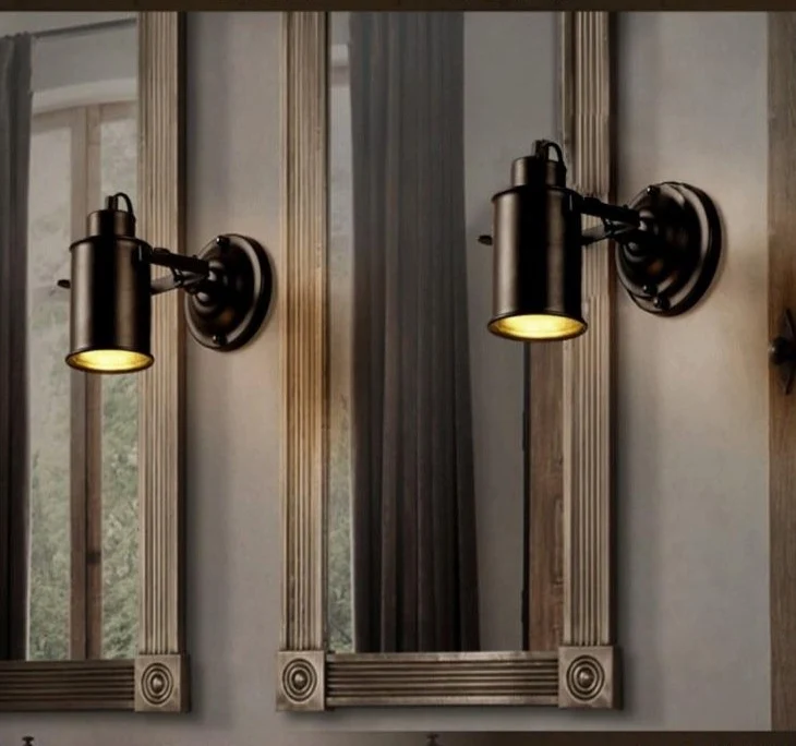 Mont Modern Industrial Adjustable Wall Lamp for Bedside