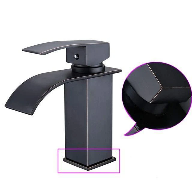 Luxury Brass Vanity Faucet with Single Handle Deck Mount