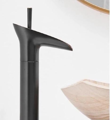 Luxury Oriental Waterfall Faucet in Premium Brass, Single Lever