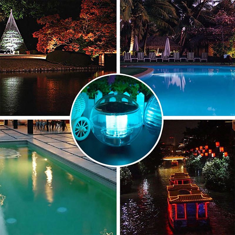 Amina Solar Powered Floating Light LED Garden Pool Lamp
