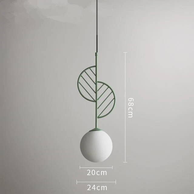 Cosima Modern Nordic Pendant Lamp in Iron Metal, Three Sizes