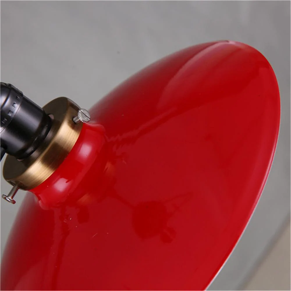 Zelus Vintage Retro Metal Shade Hanging Lamp With Bulb Included