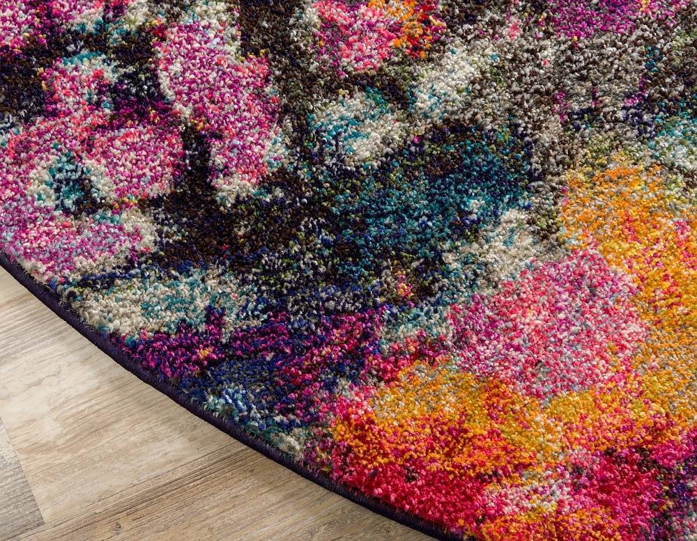 Corban Watercolor Purple Blend Area Rug by Unique Loom