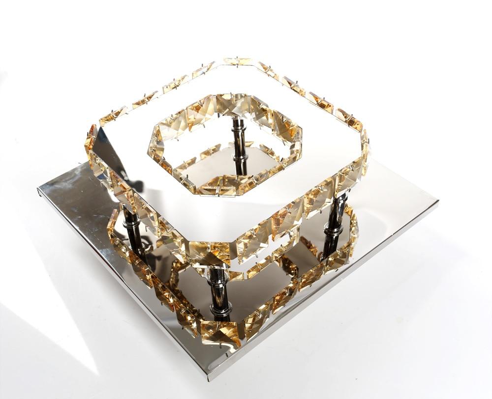 Lustre Cesar em Cristal, Aço Inox e Acrílico