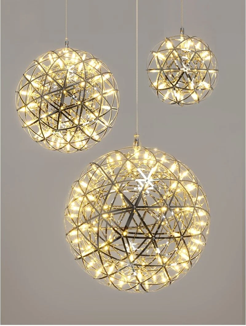Wisząca lampa LED Orbital ze stali nierdzewnej do każdego pomieszczenia