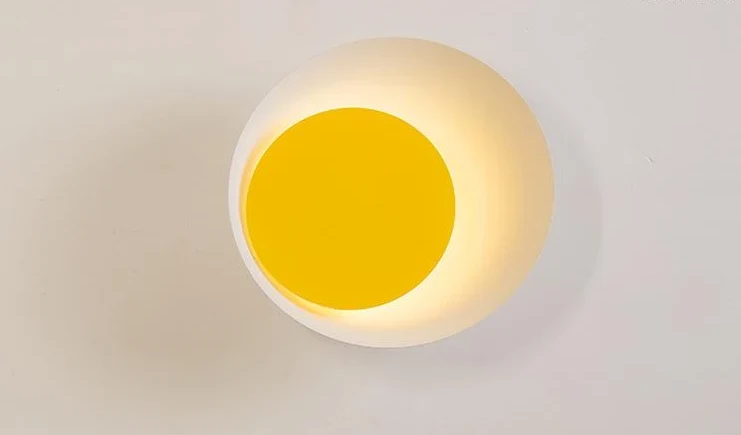 Lampa ścienna LED Grais Macaroon Moon z metalu i akrylu