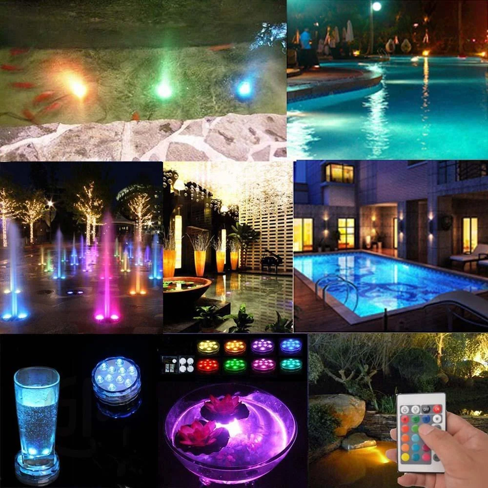 遥控LED灯，16种颜色，防水设计