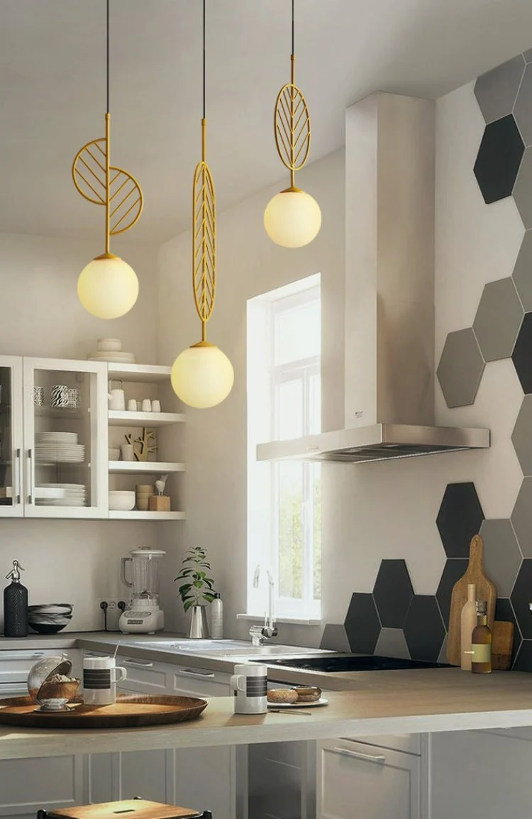 Cosima Modern Nordic Pendant Lamp in Iron Metal, Three Sizes
