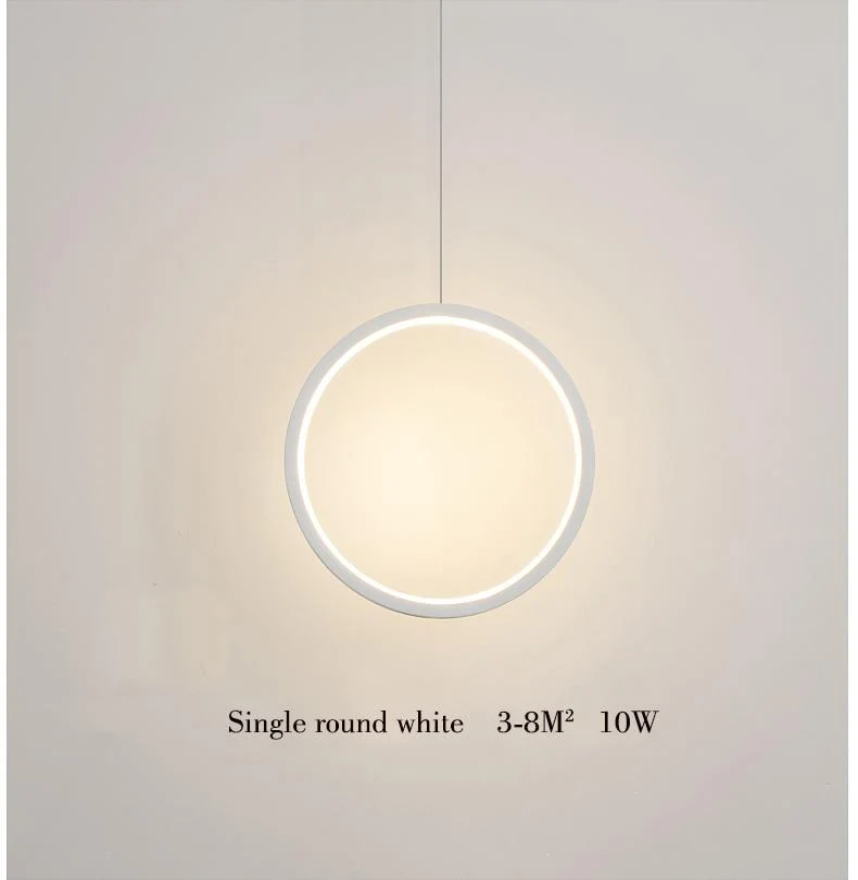 Wisząca lampa LED Kavita okrągła z metalu i akrylu