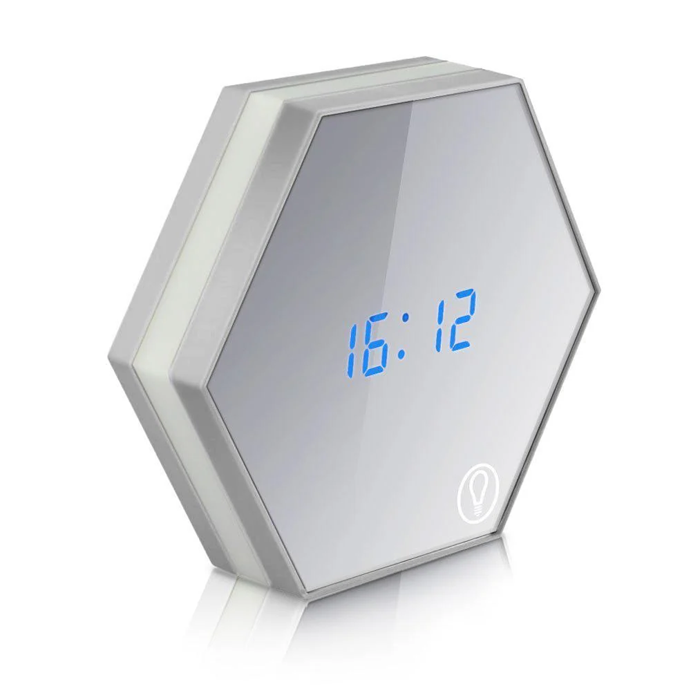 Speculo Multi-Function Alarm Clock with Mirror and LED Light