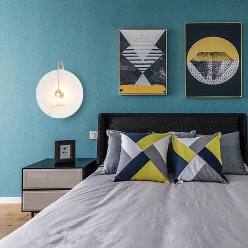 Lalula Marble Circular Wall Lamp in Elegant Colors and Sizes