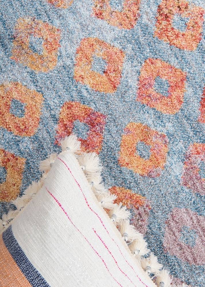 Devan Rainbow Square Pattern -matto, Unique Loom