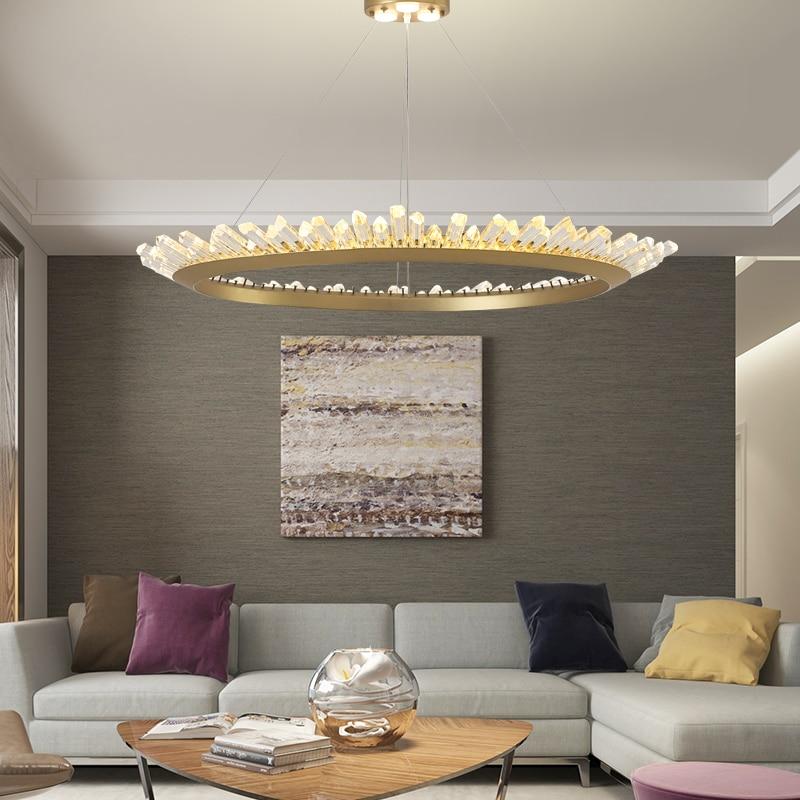 Mignonette Modern Crystal LED Chandelier in Iron Metal