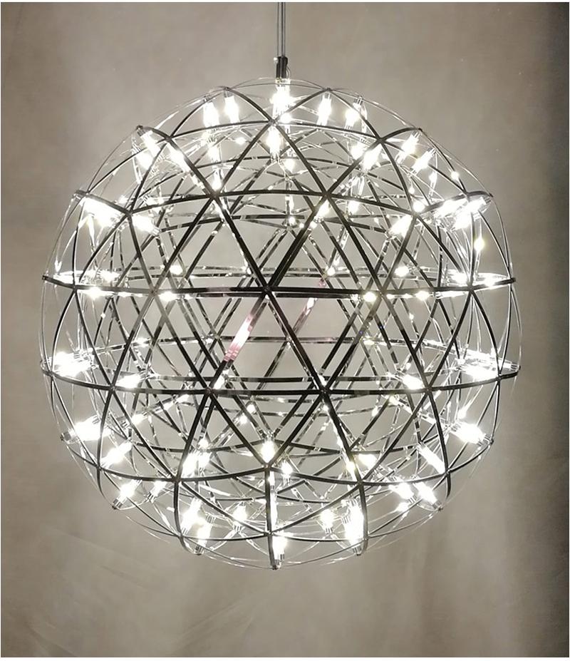 Wisząca lampa LED Orbital ze stali nierdzewnej do każdego pomieszczenia