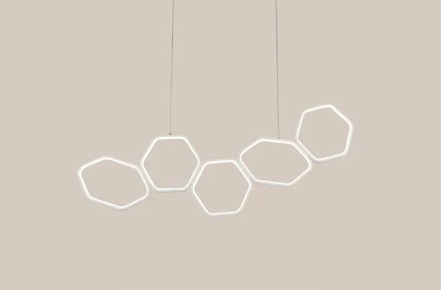 Lustre Geométrico LED Art Deco Jocasta em Acrílico