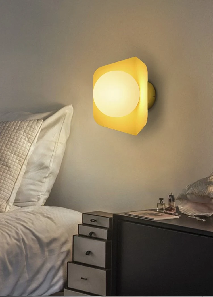 Arnold Modern Nordic Candy Wall Lamp in Iron and Acrylic