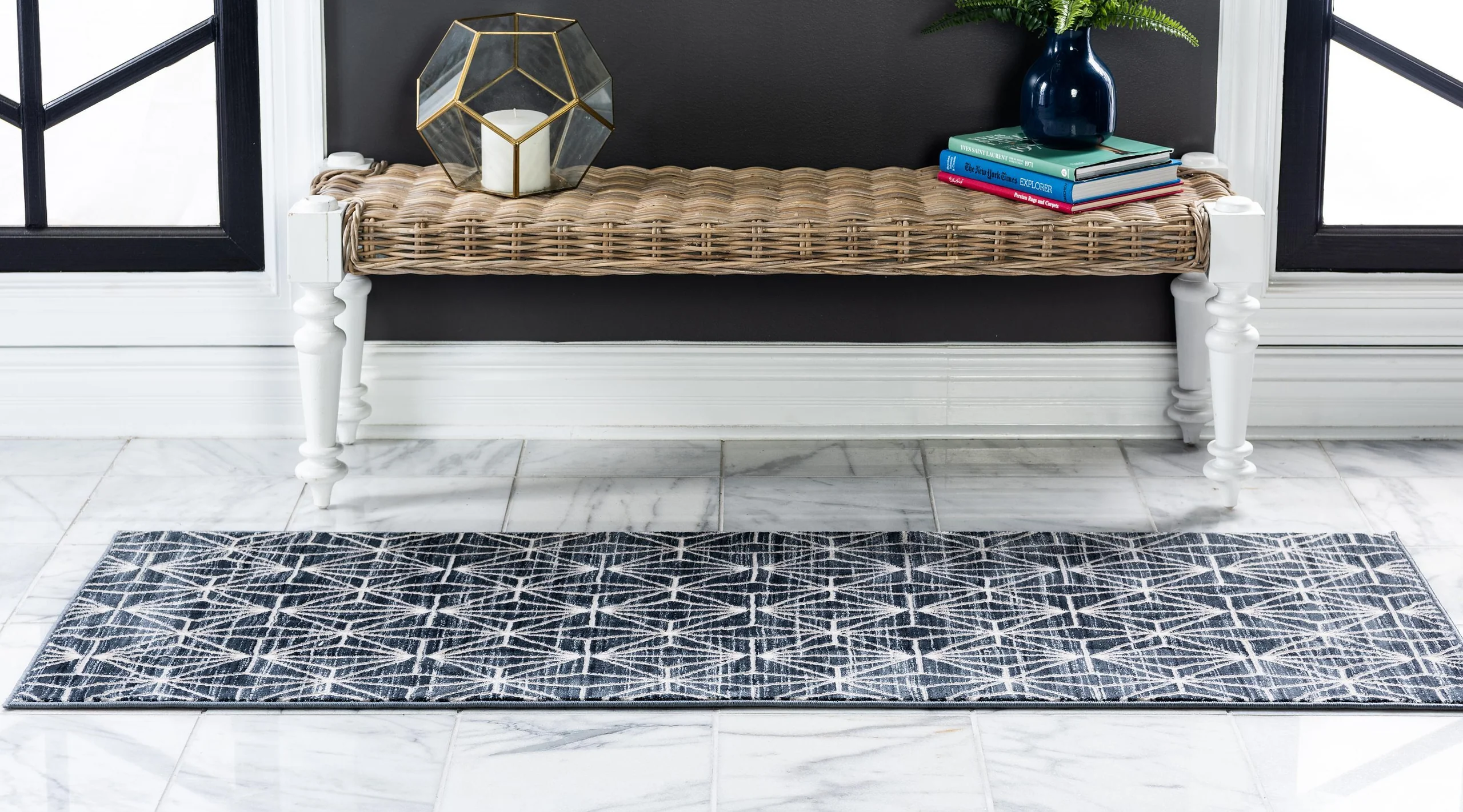 Aaro Geometric Modern Large Rug by Unique Loom