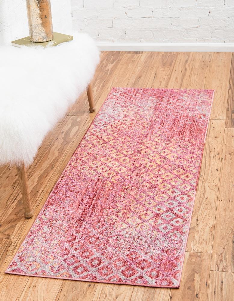 Devan Rainbow Square Pattern -matto, Unique Loom