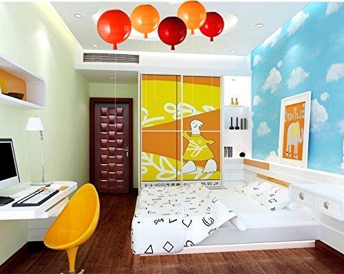 Lámpara de techo Globo Balloon de hierro y acrílico para habitaciones infantiles