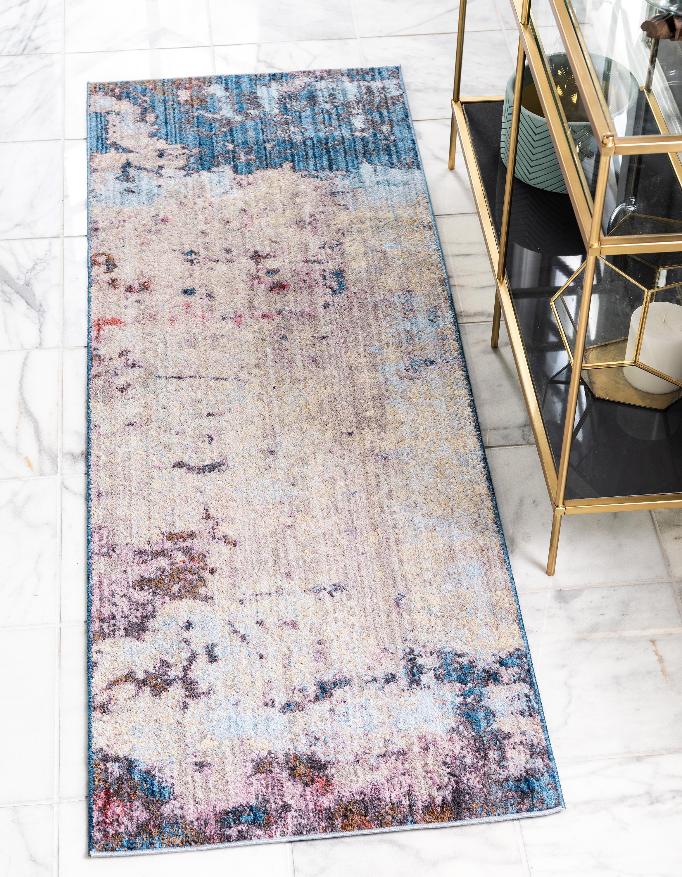Deon Blue Gray Area Rug by Unique Loom