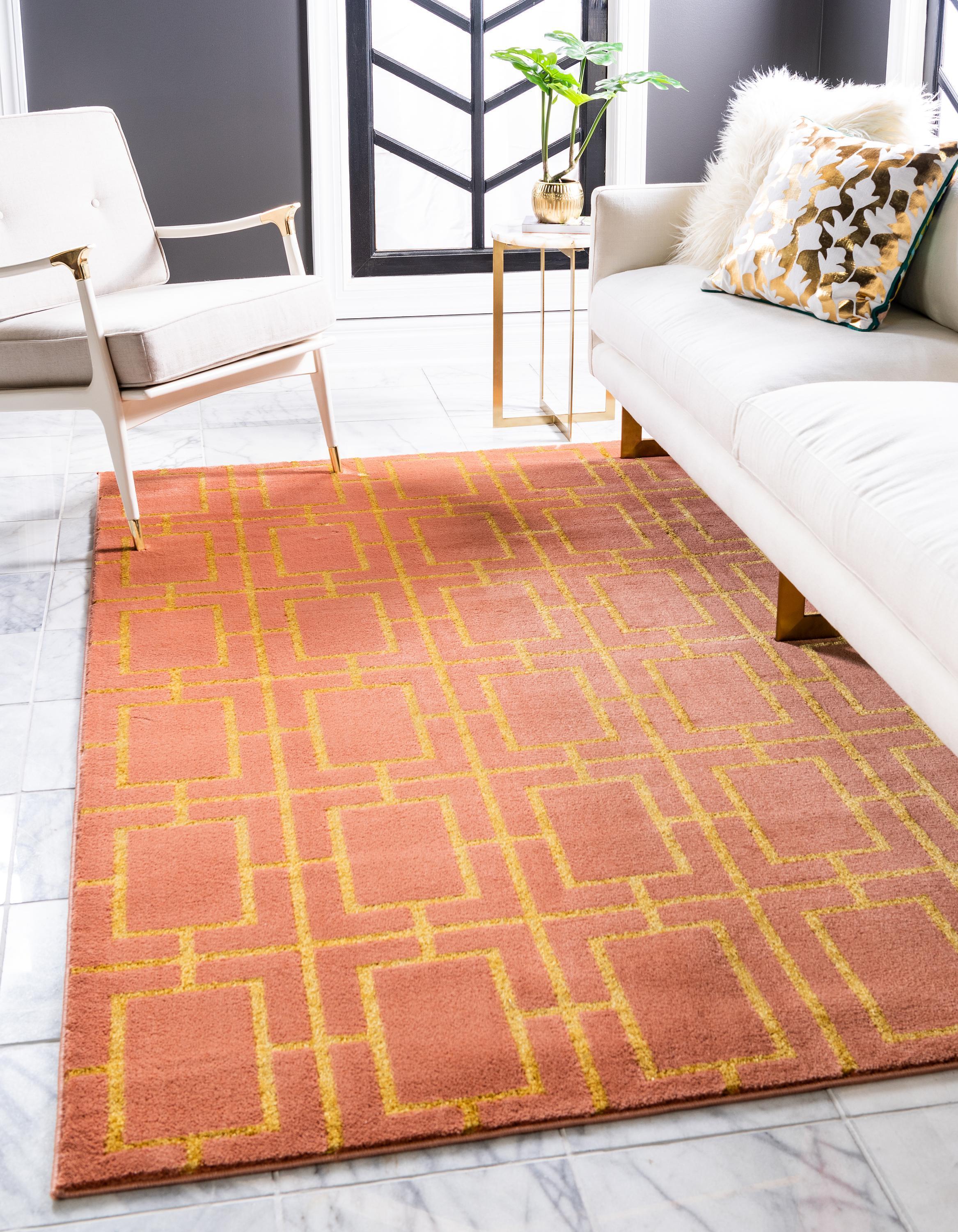 Tappeto di lusso Parker con motivo a cubi di Unique Loom